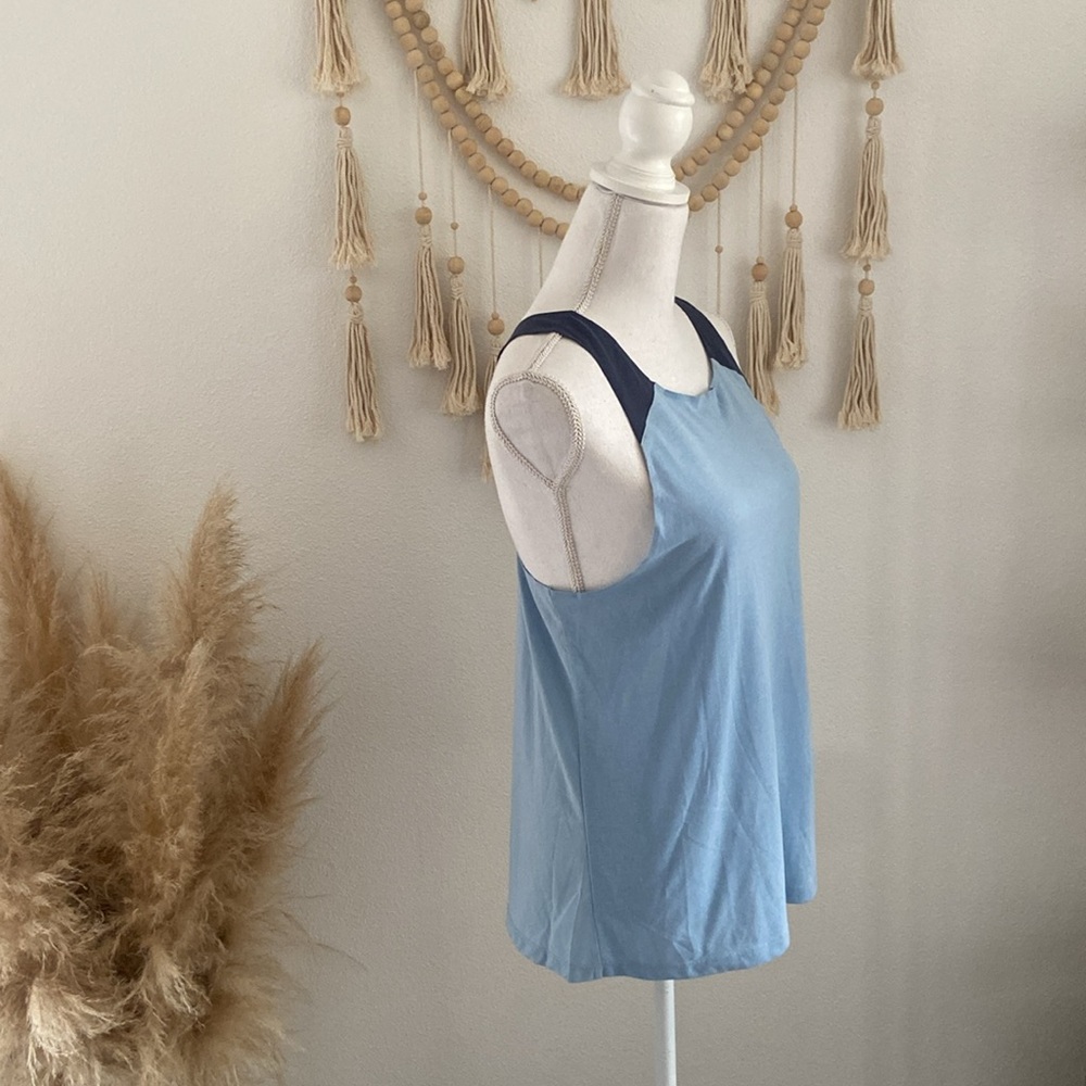 Nike arctic blue tank top athletic shirt racerback seamless mesh elastika small - Picture 8 of 16